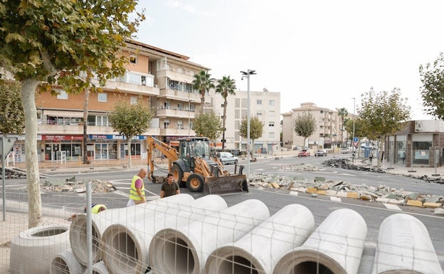 L'Alfàs del Pi acelera las obras de la rotonda de l'Albir y prevé reducir en dos semanas su plazo de ejecución