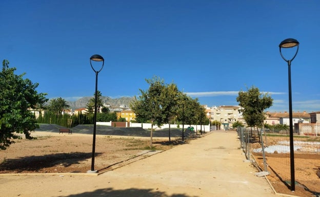 El parque Tossals de Ondara ya cuenta con iluminación