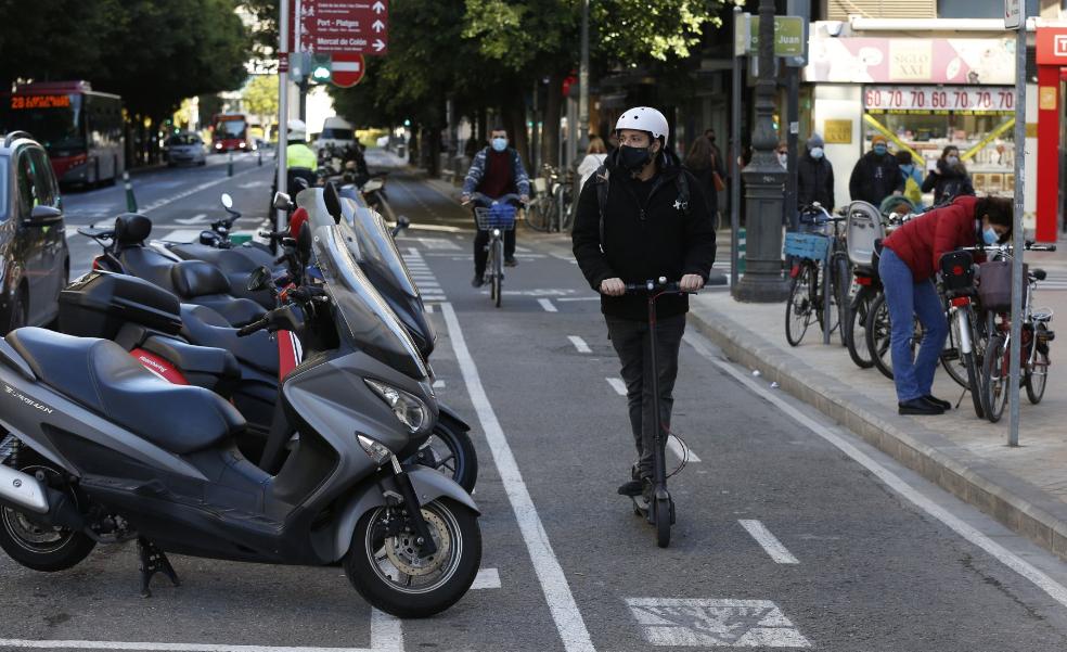 El Ayuntamiento de Valencia encarga otros cuatro carriles bici en el centro y Campanar