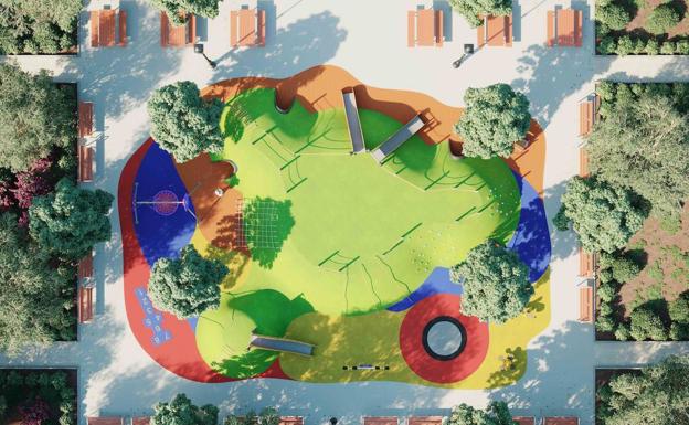 Así es el nuevo parque infantil de Valencia: con juegos para niños con variedad funcional y merendero