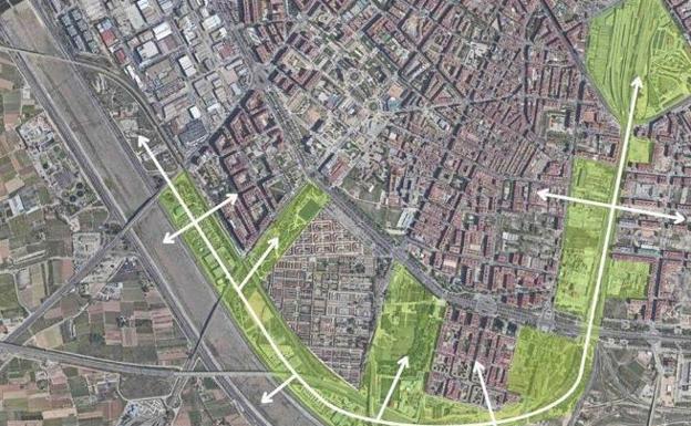 Por qué barrios de Valencia pasará el bulevar Federico García Lorca, la nueva zona verde de la ciudad