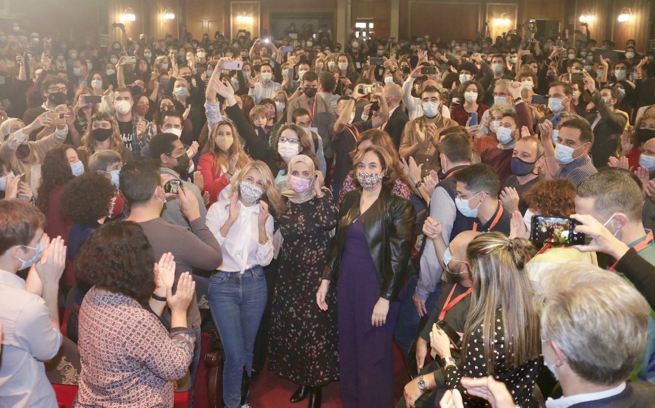 Acto en Valencia de Yolanda Díaz, Mónica Oltra y Ada Colau
