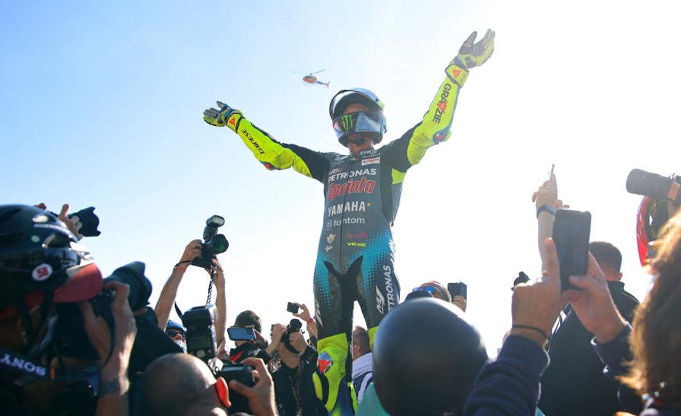 La despedida de diez de Valentino Rossi en Cheste