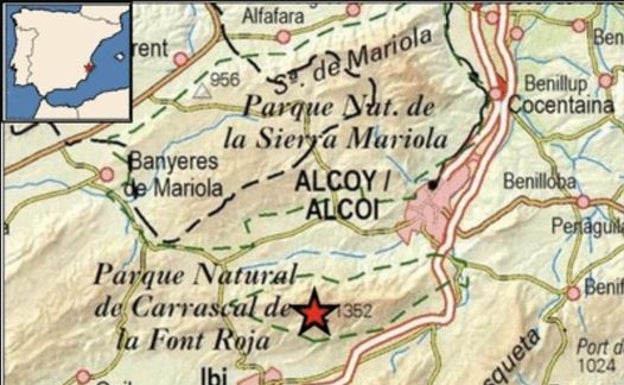 Registrado un terremoto de magnitud 1,5 en Ibi