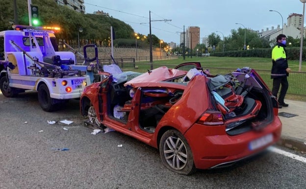 Tres accidentes de tráfico graves en Alicante durante la madrugada del domingo