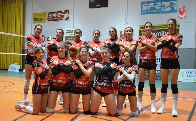 Gran victoria del equipo femenino del Xàtiva Voleibol