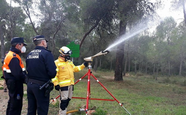 15 cañones contra los incendios en l'Eliana