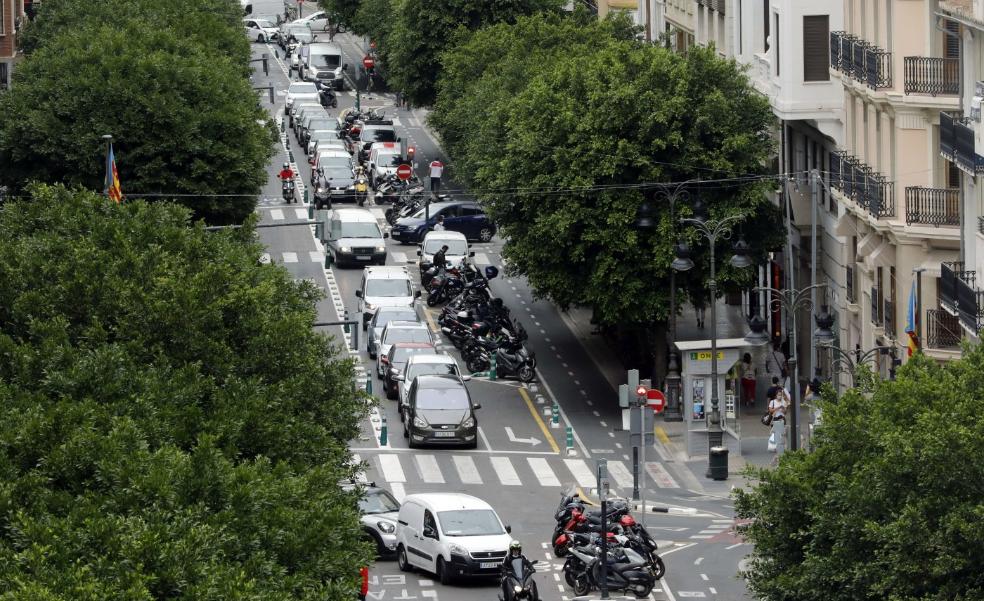 Las trampas para el tráfico en el centro de Valencia