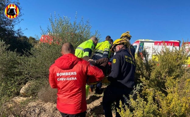 Rescatan a una senderista en Montesa