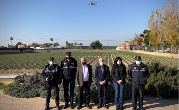 Alboraya pone en marcha la policía de la huerta con el apoyo de un dron