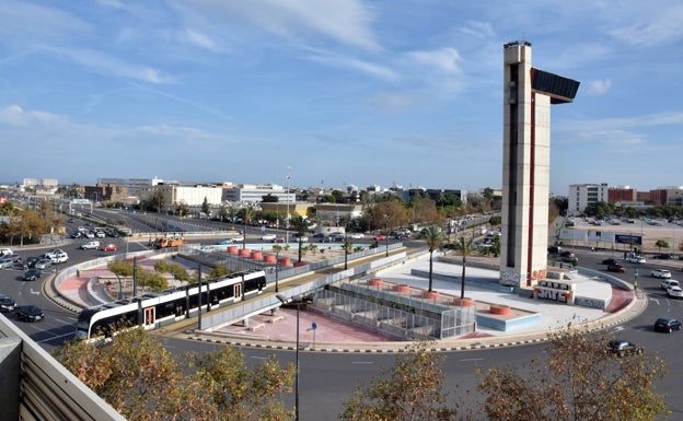 La torre Miramar de Valencia: de rotonda a pista de patinaje y zona de parkour