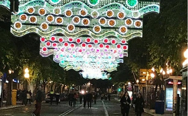 Navidad sin coches en el centro de Alicante