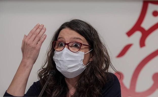 Oltra defiende usar la mascarillla y desautoriza las críticas de su propia coalición a la medida