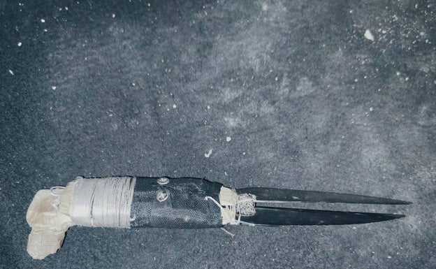 El atracador del cuchillo artesanal