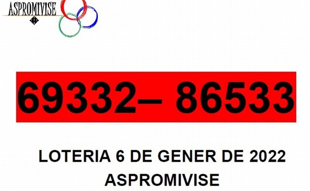 Una asociación de Xàtiva vende 5.000 papeletas con los números equivocados para el Sorteo del Niño