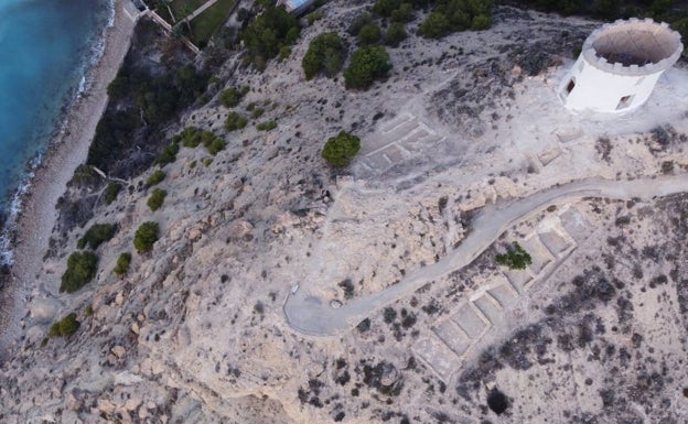 La Vila destapa la parte del santuario de la Malladeta que cubrió hace más de una década