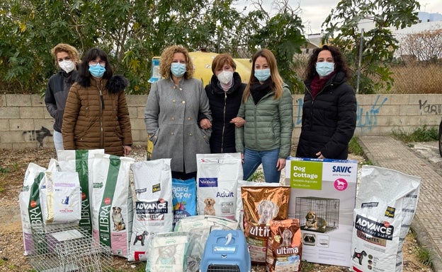 Cien kilos de pienso para animales que viven en la calle en Tavernes