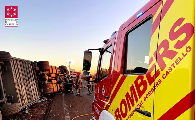 Fallece un hombre en Nules tras volcar su camión