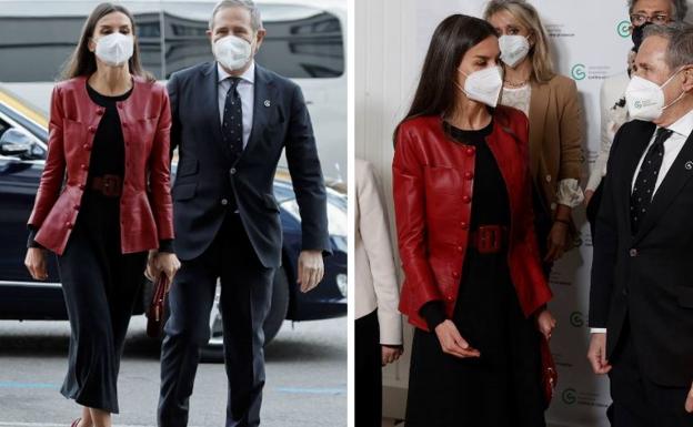 La reina Letizia deslumbra con una de sus chaquetas más icónicas