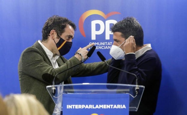 García Egea respalda a Mazón en las críticas al «poco peso político» de Puig en el debate de la financiación