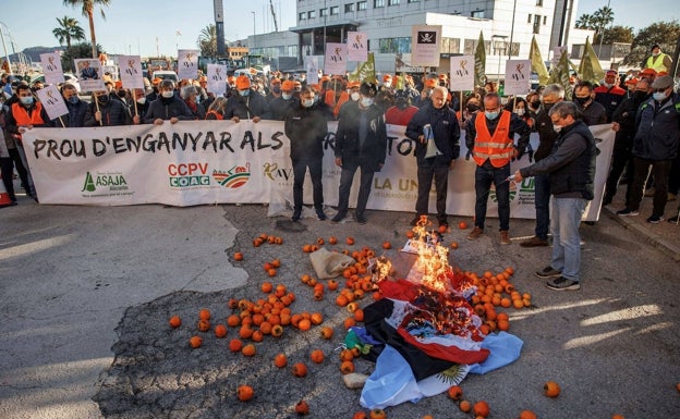 El campo valenciano dice basta: «Cuesta más una bolsa de plástico que un kilo de naranjas»