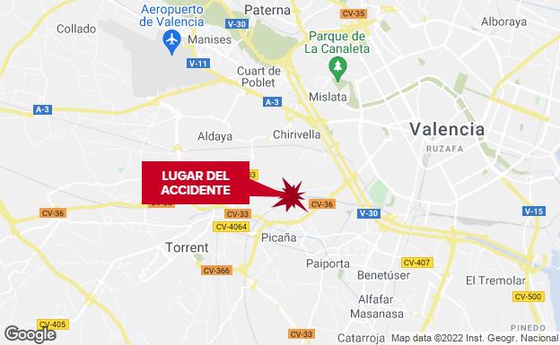 La Guardia Civil busca al conductor de un segundo camión que también huyó del lugar del accidente mortal en Torrent