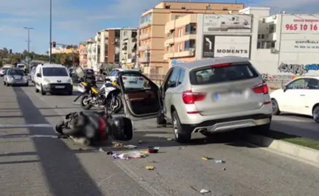 Dos ancianos heridos graves en accidentes de tráfico en Alicante