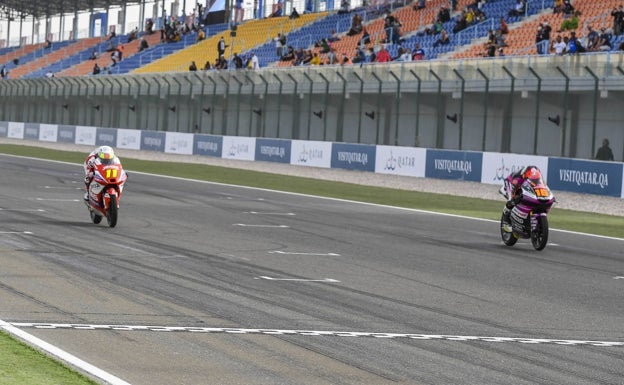 El cabreo de Aspar pese al podio en la primera carrera del Mundial