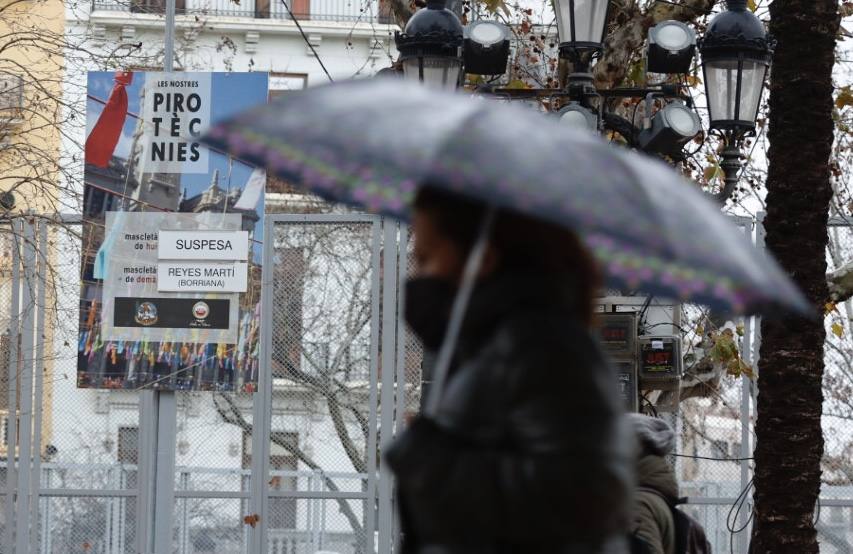 Cancelada la mascletà de este lunes por las lluvias