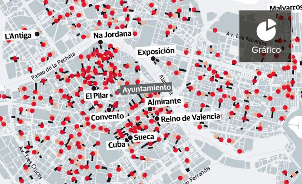 El 'supersábado' fallero provoca el cierre de calles por carpas, verbenas y plantà