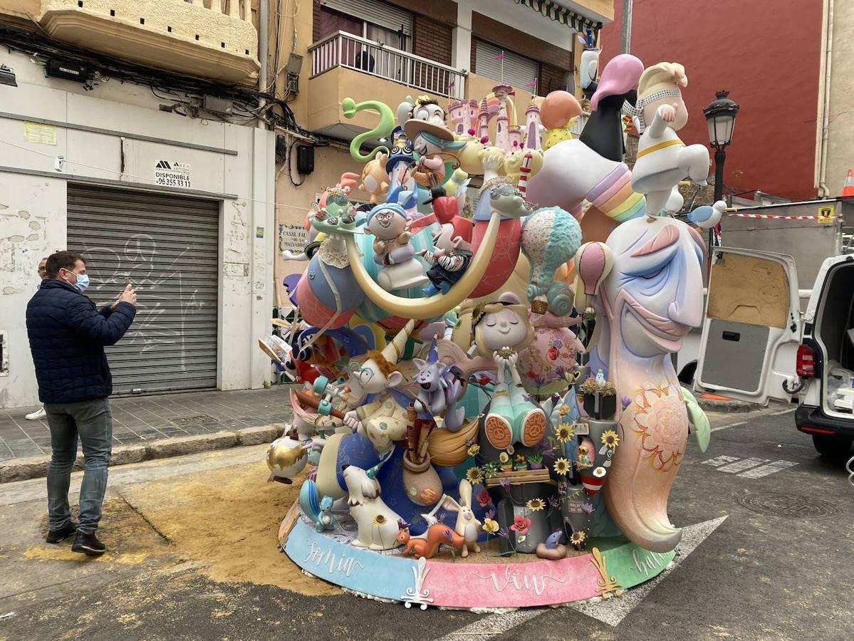 La falla infantil de Marvarrosa, trasladada por el viento