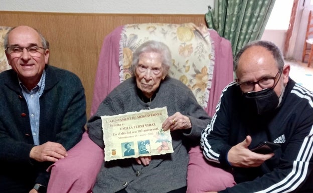 Una montavernina cumple 107 años