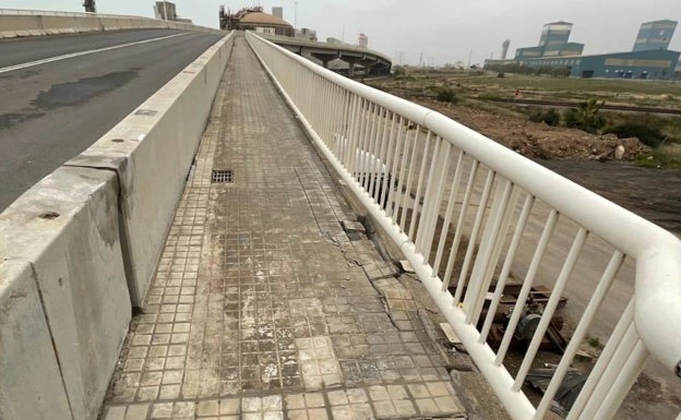 Un puente que envejece rápido en Sagunto