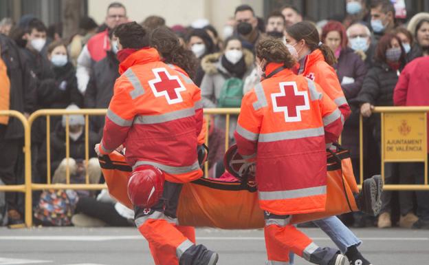 Cruz Roja atiende a 25 personas en la mascletà de este viernes