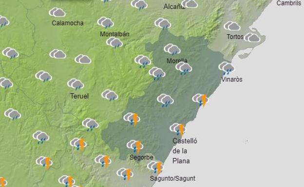 Lluvia en Castellón: previsión para el martes 22 de marzo