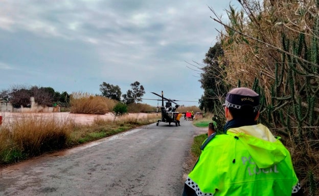 El Palancia se desborda por Sagunto debido a la suelta de aguas de pantanos