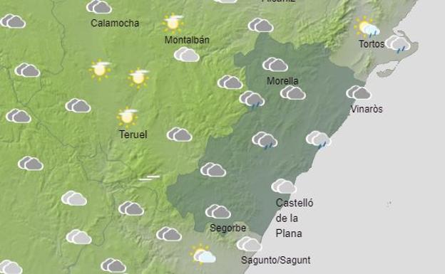 Lluvia en Castellón: previsión para el miércoles 23 de marzo