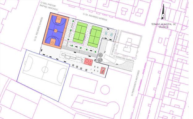 Valencia convertirá un solar en una nueva zona deportiva con pistas de pádel