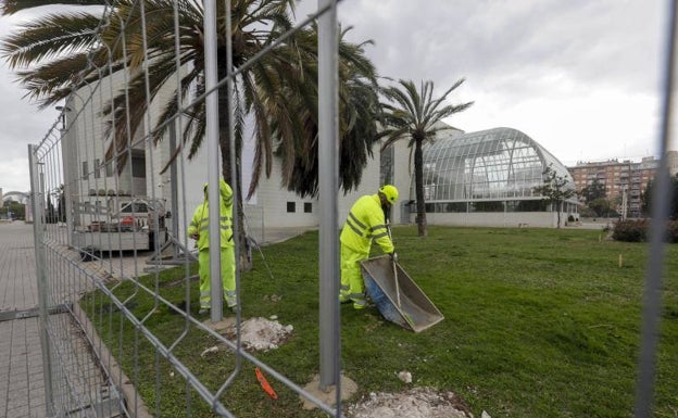 Las obras empiezan por fin en el Palau de la Música