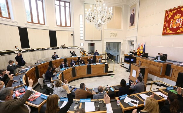 Rechazan una moción de PSPV y Compromís para relevar a Mazón en la Diputación de Alicante
