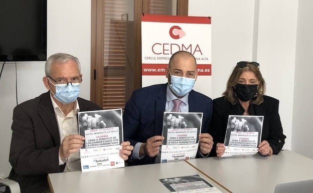 Cedma, Cruz Roja, Rotary Club y Fundació Dénia organizan una cena a beneficio de los damnificados de la guerra en Ucrania