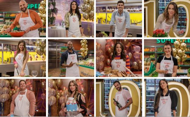 Los 16 concursantes de Masterchef 10 en 2022: de una pareja de exnovias a un waterpolista «con culito de caramelo»