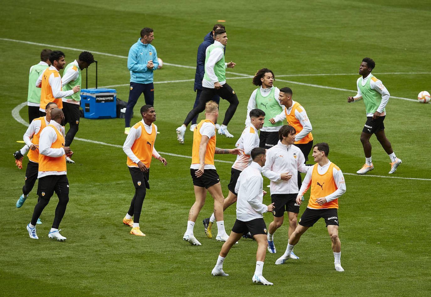 Así ha sido el entrenamiento del Valencia previo a la final de Copa