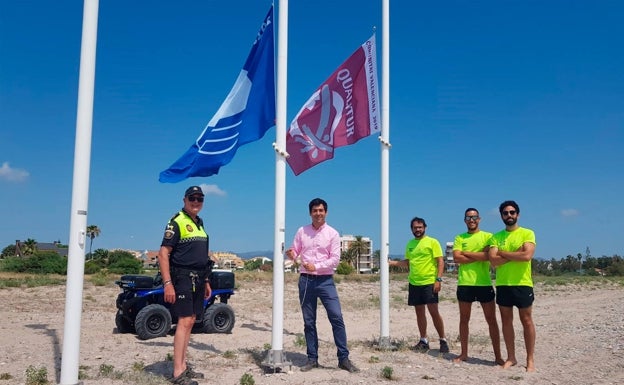 Las playas de Puerto de Sagunto, Almardà y Corinto mantienen sus banderas azules