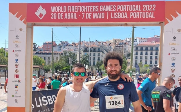 Un bombero de Xàtiva consigue tres medallas en los Mundiales celebrados en Lisboa