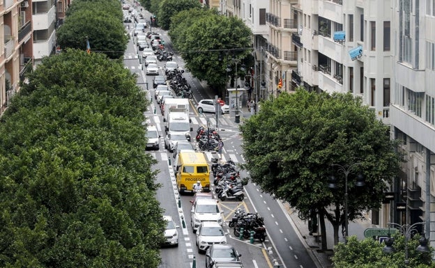 Una auditoría demuestra el elevado riesgo de accidentes en la calle Colón de Valencia