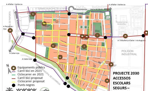 Propuestas para crear accesos escolares seguros y una movilidad sostenible en Massanassa