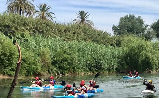 Alzira traslada las clases al río Júcar