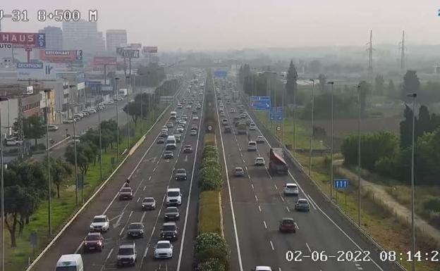 Un atasco kilométrico por obras colapsa la pista de Silla