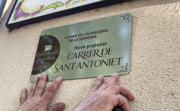 Cocentaina recupera el nombre popular de sus calles